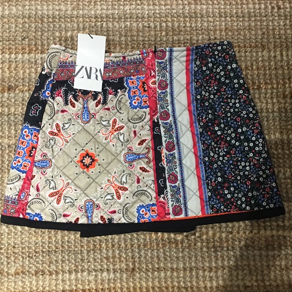 NWT unique Zara quilt skirt - Picture 3 of 4
